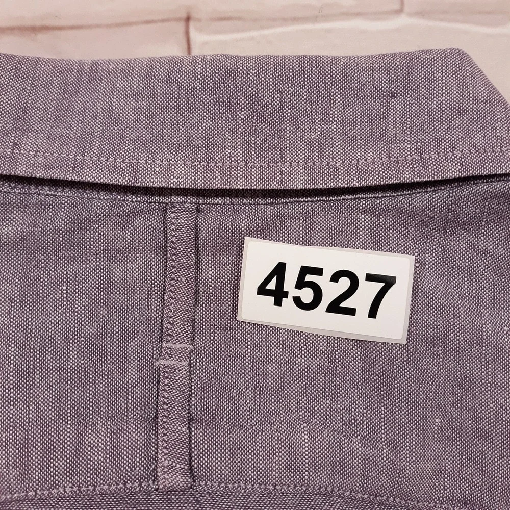 Banana Republic Linen Cotton Blend Shirt Mens Large Casual Short Sleeve Mauve